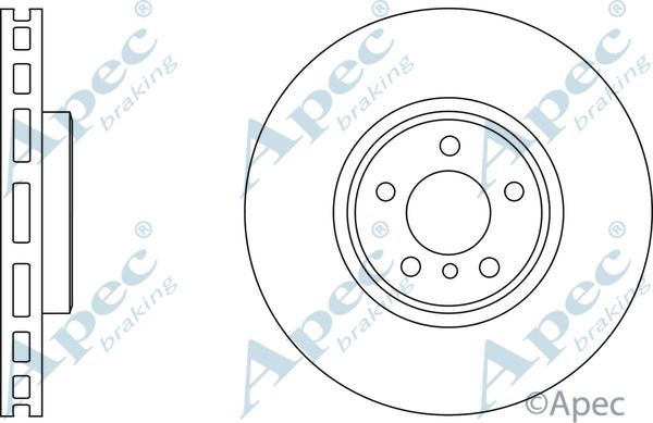 APEC BRAKING stabdžių diskas DSK2602